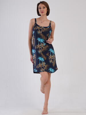 Купить Хлопковая туника большого размера на бретельках VIENETTA 4083086319 в Украина в Lingerie.ua - Одяг для дому та відпочинку, Видео