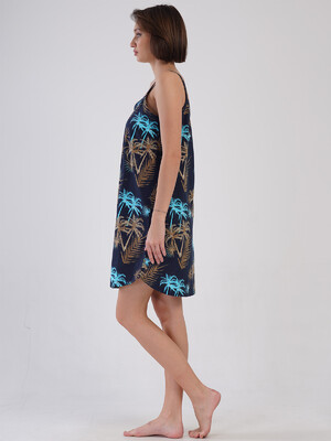 Купить Хлопковая туника большого размера на бретельках VIENETTA 4083086319 в Украина в Lingerie.ua - Одяг для дому та відпочинку, Фото 2