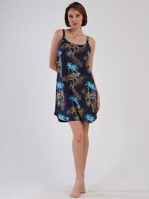 Купить Хлопковая туника большого размера на бретельках VIENETTA 4083086319 в Украина в Lingerie.ua - Одяг для дому та відпочинку, Фото 5