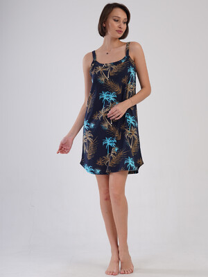 Купить Хлопковая туника большого размера на бретельках VIENETTA 4083086319 в Украина в Lingerie.ua - Одяг для дому та відпочинку, Фото 7