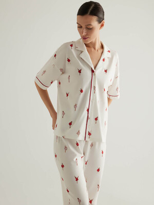 Купить Хлопковая классическая пижама с коротким рукавом HAYS 50459 в Украина в Lingerie.ua - Одяг для дому та відпочинку, Фото 2