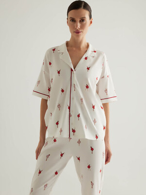 Купить Хлопковая классическая пижама с коротким рукавом HAYS 50459 в Украина в Lingerie.ua - Одяг для дому та відпочинку, Фото 4