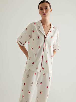 Купить Хлопковая классическая пижама с коротким рукавом HAYS 50459 в Украина в Lingerie.ua - Одяг для дому та відпочинку, Фото 9