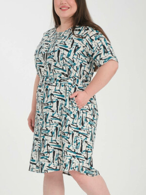 Купить Летнее платье большого размера на пуговицах JEN 05107 в Украина в Lingerie.ua - Одяг для дому та відпочинку, Фото 4