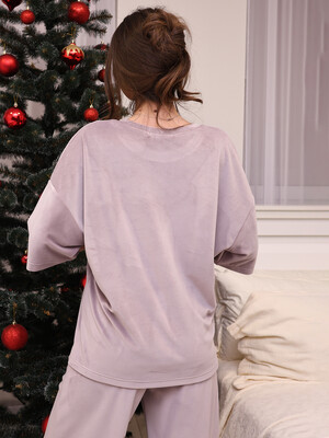 Купить Велюровый женский костюм с брюками LINGERIE 170749 в Украина в Lingerie.ua - Одяг для дому та відпочинку, Фото 6