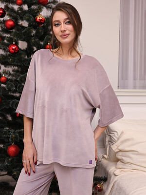 Купить Велюровый женский костюм с брюками LINGERIE 170749 в Украина в Lingerie.ua - Одяг для дому та відпочинку, Фото 12