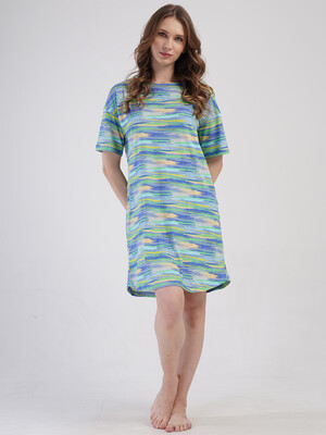 Купить Хлопковая туника с коротким рукавом VIENETTA 4083672052 в Украина в Lingerie.ua - Одяг для дому та відпочинку, Фото 3