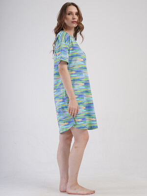 Купить Хлопковая туника с коротким рукавом VIENETTA 4083672052 в Украина в Lingerie.ua - Одяг для дому та відпочинку, Фото 4