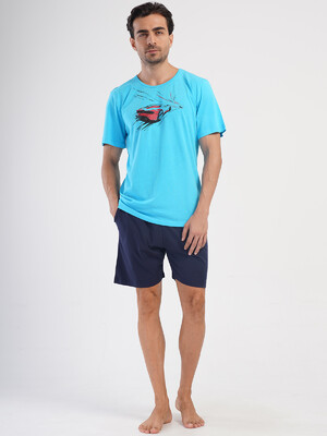 Купить Хлопковый костюм мужской с шортами VIENETTA MAN 4051370000 в Украина в Lingerie.ua - Одяг для дому та відпочинку, Видео