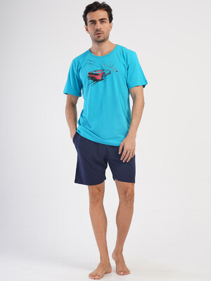 Купить Хлопковый костюм мужской с шортами VIENETTA MAN 4051370000 в Украина в Lingerie.ua - Одяг для дому та відпочинку, Фото 7