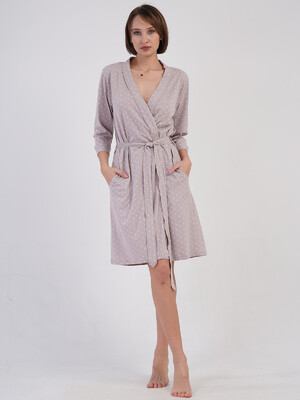 Купить Хлопковый халат женский на запах VIENETTA 4082691405 в Украина в Lingerie.ua - Одяг для дому та відпочинку, Видео