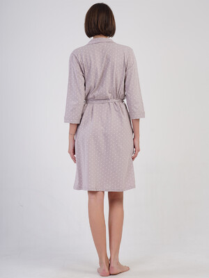 Купить Хлопковый халат женский на запах VIENETTA 4082691405 в Украина в Lingerie.ua - Одяг для дому та відпочинку, Фото 4