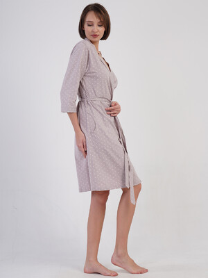 Купить Хлопковый халат женский на запах VIENETTA 4082691405 в Украина в Lingerie.ua - Одяг для дому та відпочинку, Фото 6