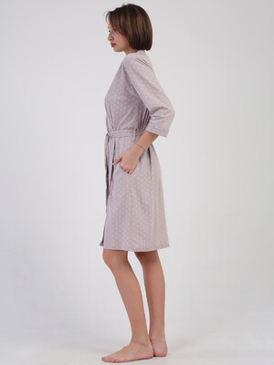 Купить Хлопковый халат женский на запах VIENETTA 4082691405 в Украина в Lingerie.ua - Одяг для дому та відпочинку, Фото 7