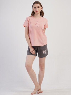 Купить Хлопковый комплект с шортами VIENETTA 4083930000 в Украина в Lingerie.ua - Одяг для дому та відпочинку, Видео