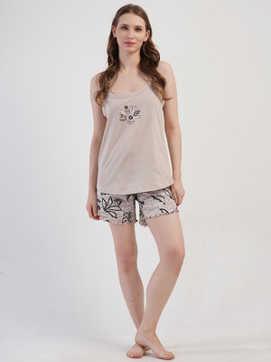 Купить Хлопковый комплект женский из майки и шорт VIENETTA 4083164474 в Украина в Lingerie.ua - Одяг для дому та відпочинку, Видео