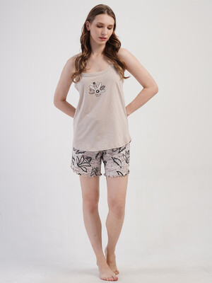 Купить Хлопковый комплект женский из майки и шорт VIENETTA 4083164474 в Украина в Lingerie.ua - Одяг для дому та відпочинку, Фото 5