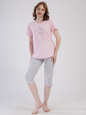 Купить Бавовняний літній комплект з капрі VIENETTA 4080252838 в Украина