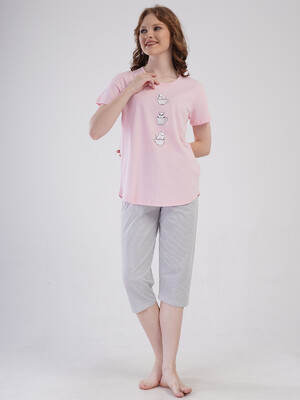 Купить Бавовняний літній комплект з капрі VIENETTA 4080252838 в Украина в Lingerie.ua - Одяг для дому та відпочинку, Фото 16