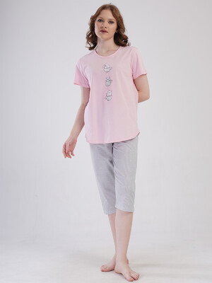 Купить Бавовняний літній комплект з капрі VIENETTA 4080252838 в Украина в Lingerie.ua - Одяг для дому та відпочинку, Фото 15