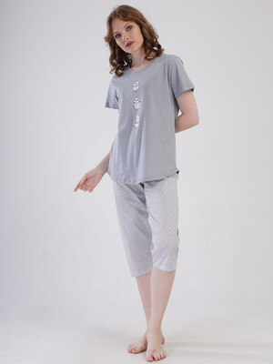 Купить Бавовняний літній комплект з капрі VIENETTA 4080252838 в Украина в Lingerie.ua - Одяг для дому та відпочинку, Фото 14