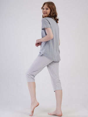 Купить Бавовняний літній комплект з капрі VIENETTA 4080252838 в Украина в Lingerie.ua - Одяг для дому та відпочинку, Фото 12