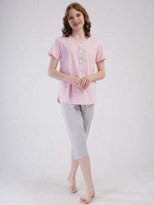 Купить Бавовняний літній комплект з капрі VIENETTA 4080252838 в Украина в Lingerie.ua - Одяг для дому та відпочинку, Фото 8