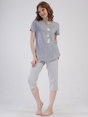 Купить Бавовняний літній комплект з капрі VIENETTA 4080252838 в Украина в Lingerie.ua - Одяг для дому та відпочинку, Фото 6