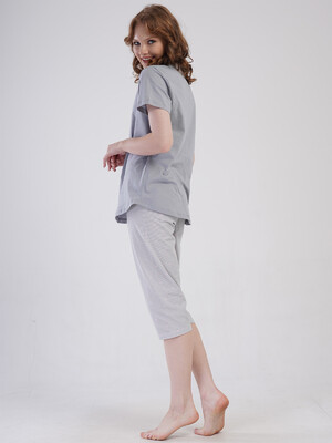 Купить Бавовняний літній комплект з капрі VIENETTA 4080252838 в Украина в Lingerie.ua - Одяг для дому та відпочинку, Фото 5