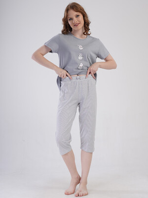 Купить Бавовняний літній комплект з капрі VIENETTA 4080252838 в Украина в Lingerie.ua - Одяг для дому та відпочинку, Фото 17
