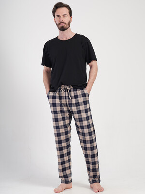 Купить Хлопковые домашние брюки в клетку VIENETTA MAN 4081250147 в Украина в Lingerie.ua - Одяг для дому та відпочинку, Фото 5