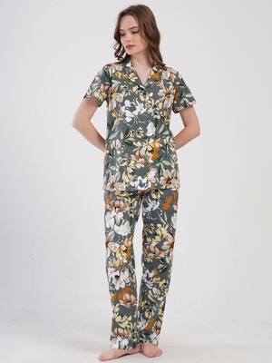 Купить Бавовняна класична піжама з коротким рукавом VIENETTA 4080200171 в Украина в Lingerie.ua - Одяг для дому та відпочинку, Фото 7