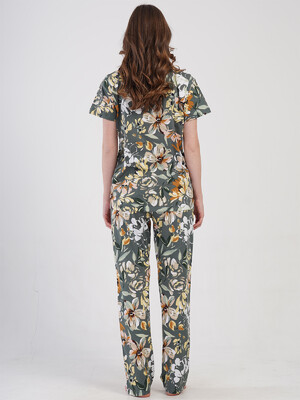 Купить Бавовняна класична піжама з коротким рукавом VIENETTA 4080200171 в Украина в Lingerie.ua - Одяг для дому та відпочинку, Фото 9