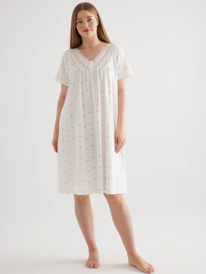 Купить Хлопковая ночная сорочка большого размера с коротким рукавом HAYS 50205 в Украина в Lingerie.ua - Одяг для дому та відпочинку, Фото 6
