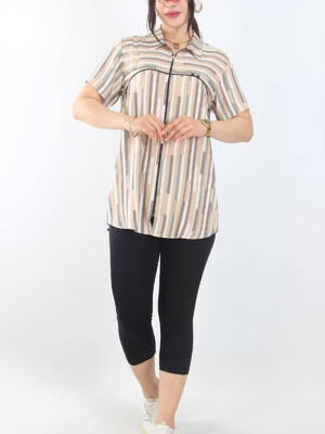 Купить Комплект женский из рубашки и капри JEN 05173 в Украина в Lingerie.ua - Одяг для дому та відпочинку, Фото 3