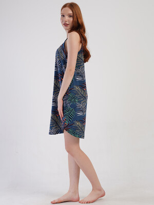 Купить Хлопковая туника большого размера на бретельках VIENETTA 4092295136 в Украина в Lingerie.ua - Одяг для дому та відпочинку, Фото 5