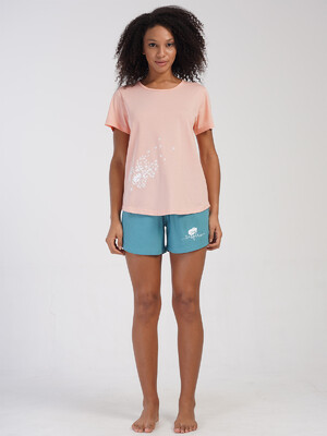 Купить Хлопковый комплект из футболки и шорт VIENETTA 4084150000 в Украина в Lingerie.ua - Одяг для дому та відпочинку, Фото 3