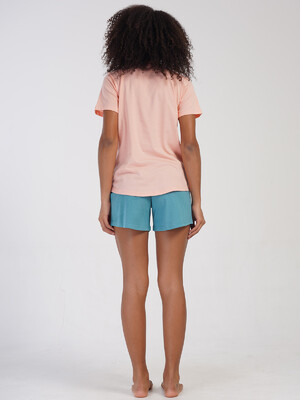 Купить Хлопковый комплект из футболки и шорт VIENETTA 4084150000 в Украина в Lingerie.ua - Одяг для дому та відпочинку, Фото 4