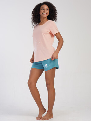 Купить Хлопковый комплект из футболки и шорт VIENETTA 4084150000 в Украина в Lingerie.ua - Одяг для дому та відпочинку, Фото 5