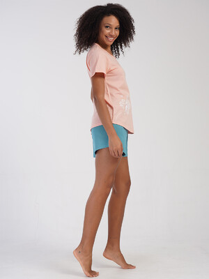 Купить Хлопковый комплект из футболки и шорт VIENETTA 4084150000 в Украина в Lingerie.ua - Одяг для дому та відпочинку, Фото 6