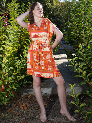 Купить Літня сукня з віскози з поясом VIENETTA PLUS 4092602349 в Украина в Lingerie.ua - Одяг для дому та відпочинку, Фото 2