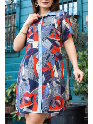 Купить Літня сукня на ґудзиках із коротким рукавом JEN 05117 в Украина в Lingerie.ua - Одяг для дому та відпочинку, Фото 2