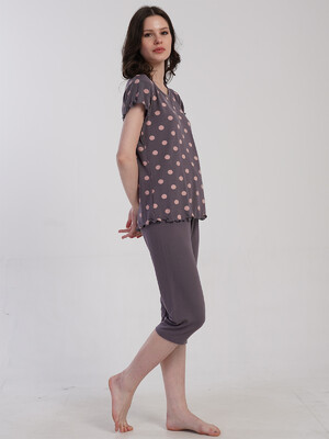 Купить Літній комплект з віскози з капрі VIENETTA 5032870323 в Украина в Lingerie.ua - Одяг для дому та відпочинку, Фото 4