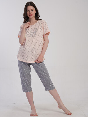 Купить Летний хлопковый комплект большого размера VIENETTA 5033101248 в Украина в Lingerie.ua - Одяг для дому та відпочинку, Фото 3