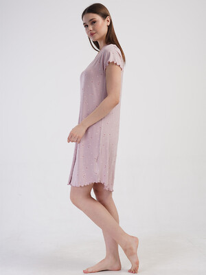 Купить Ночная сорочка большого размера с коротким рукавом VIENETTA 4093121049  в Украина в Lingerie.ua - Одяг для дому та відпочинку, Фото 3