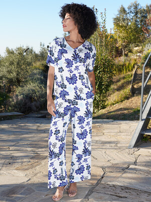 Купить Літній костюм жіночий з сорочки та брюк VIENETTA PLUS 4100068341 в Украина в Lingerie.ua - Одяг для дому та відпочинку, Фото 6