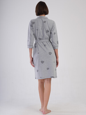 Купить Хлопковый халат на запах с карманами VIENETTA 4091556203 в Украина в Lingerie.ua - Одяг для дому та відпочинку, Фото 5