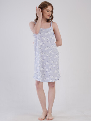 Купить Бавовняна туніка великого розміру на бретельках VIENETTA 4084800019 в Украина в Lingerie.ua - Одяг для дому та відпочинку, Фото 2