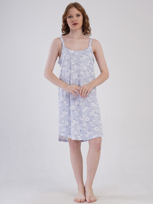 Купить Бавовняна туніка великого розміру на бретельках VIENETTA 4084800019 в Украина в Lingerie.ua - Одяг для дому та відпочинку, Фото 6