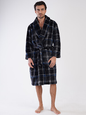 Теплий халат чоловічий з велсофту VIENETTA MAN 3100850420